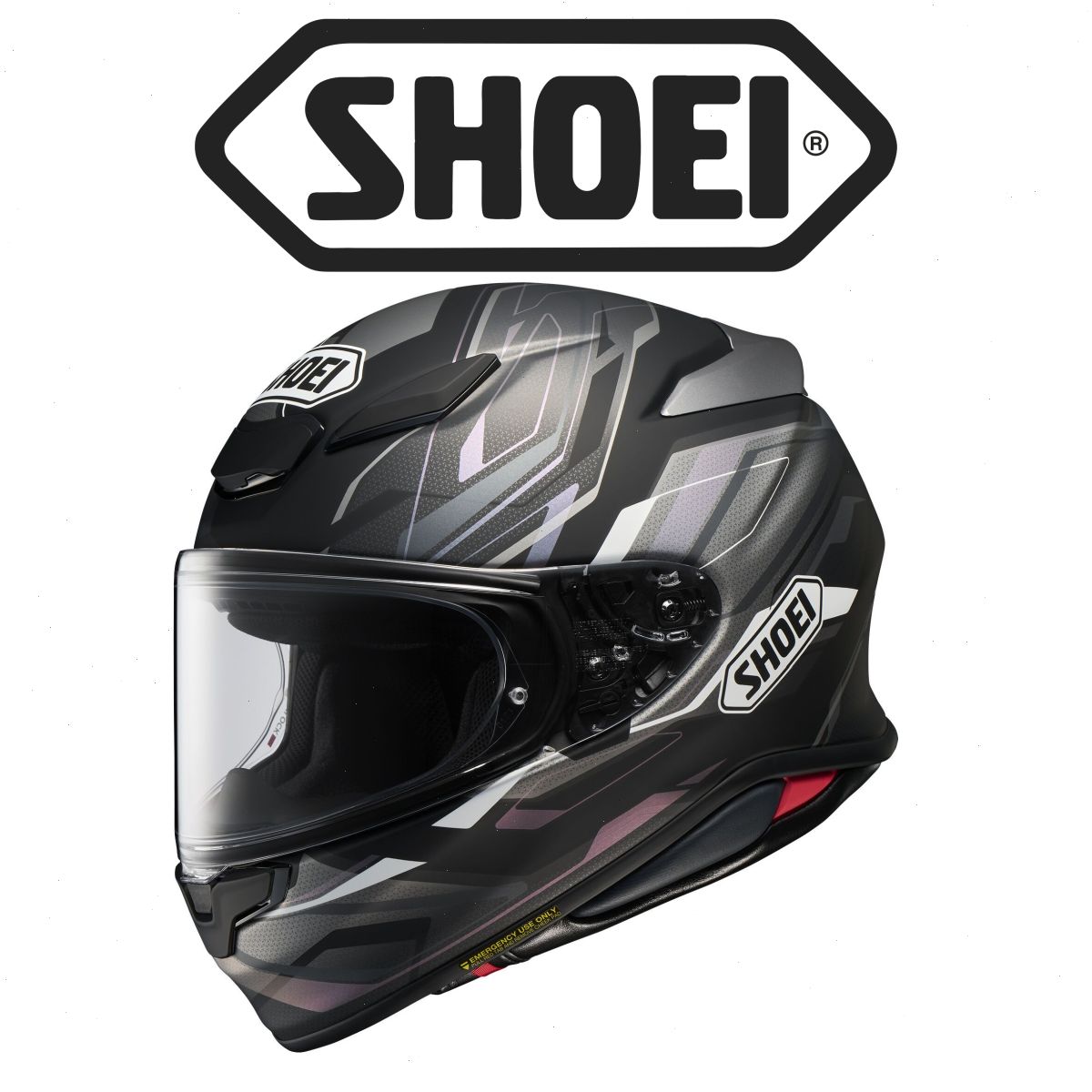 SHOEI RF-1400 Capriccio Full-Face Motorcycle Helmet Racing - Black-Gray - TC5 - Picture 9 of 11