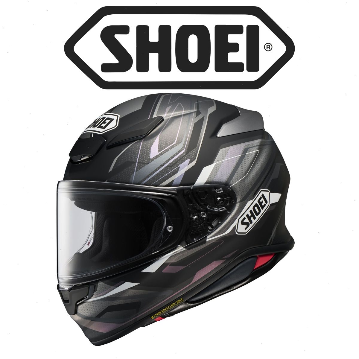 SHOEI RF-1400 Capriccio Full-Face Motorcycle Helmet Racing - Black-Gray - TC5 - Picture 6 of 11